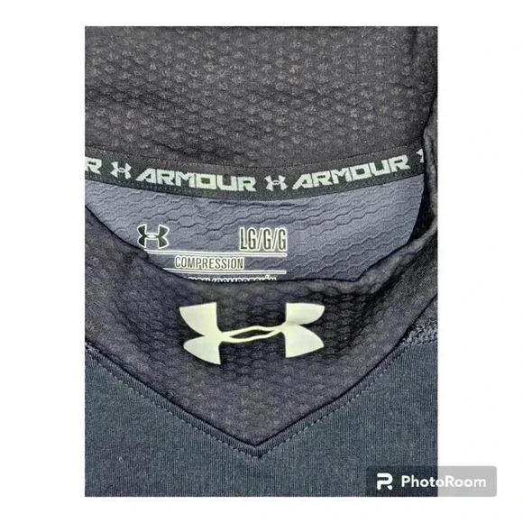 Under Armour ColdGear compression  LS Infrared Black Mock # 1280801/001 NWOT Lrg - Picture 3 of 8